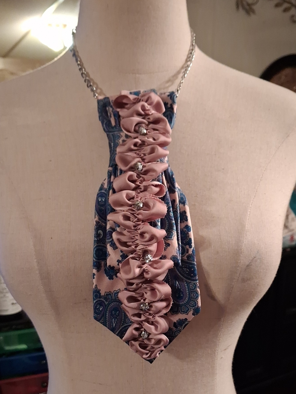 Van Heusen Upcycled Necktie Necklace